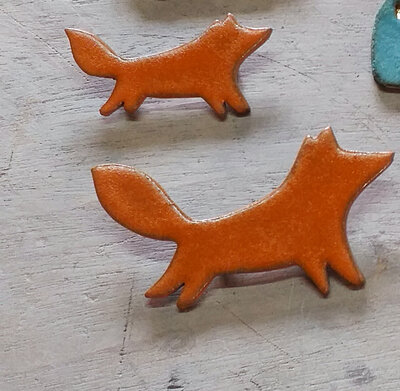 Broche petit renard