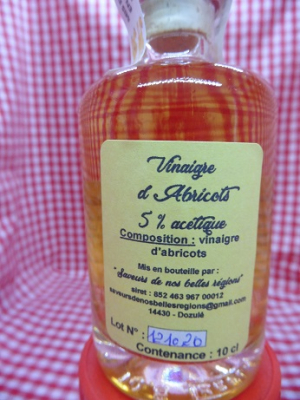 Vinaigre d'abricot - 10 cl