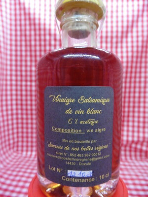 Vinaigre balsamique de vin blanc - 10 cl