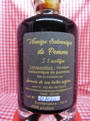 Vinaigre balsamique de pomme - 10 cl