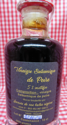 Vinaigre balsamique de poire - 10 cl