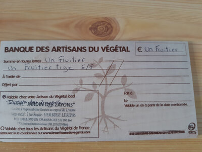 Un fruitier en bon cadeau