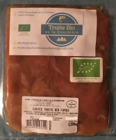 Truite arc-en-ciel fumée chiffonnade