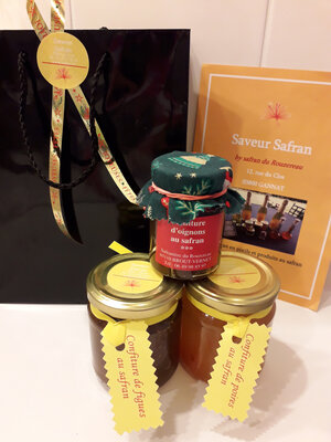 Coffret 3 confitures safranées