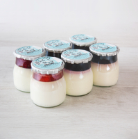 Yaourts nappés fruits rouges 145g x 6 (verre)