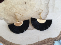 Boucles plumeau noir