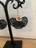 Boucles similicuir noir