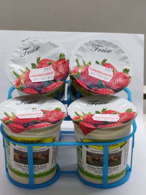 Yaourt biologique fraise