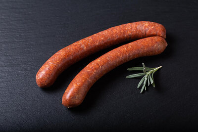 Saucisses de boeuf type merguez