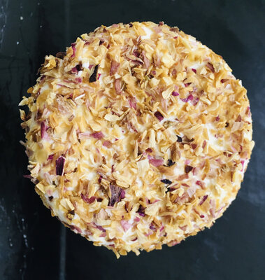 Fromage frais enrobé à l échalote