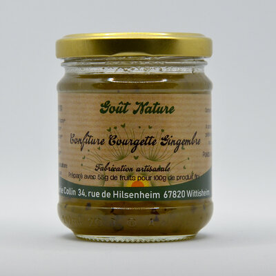 Confiture courgette gingembre