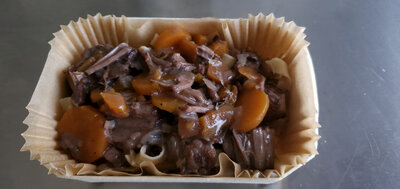 Boeuf bourguignon et tagliatelles