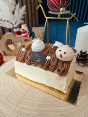 ⭐️bûche mont blanc pour le 24/12