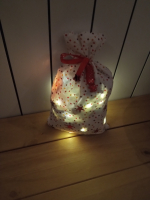 Pochon lumineux zéro déchet étoiles