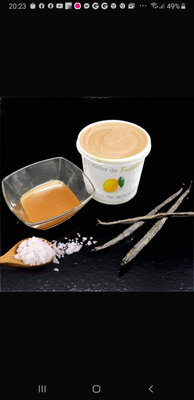 Crème glacée vanille et son caramel