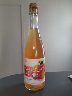 Jus de pomme pétillant-carton de 6