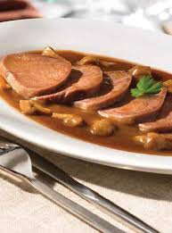 Langue de boeuf sauce madère