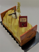 Bûche vanille citronnée