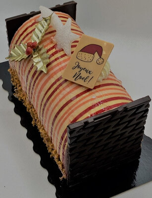 Bûche framboisine