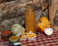 Soupe potiron chou rave relevé