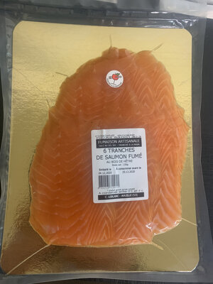 6 tranches de saumon fumé