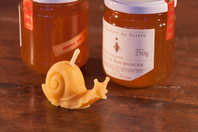 Bougie escargot de bourgogne