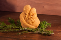 Bas-relief crèche - sainte famille