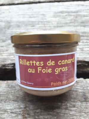 Rillettes de canard au foie 200gr