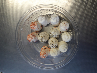 Bouchons de fromage de chèvres aromatisés