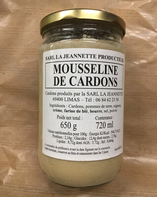 Bocal mousseline de cardon