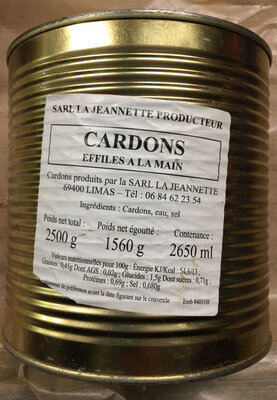Cardons au naturel boite 3/1