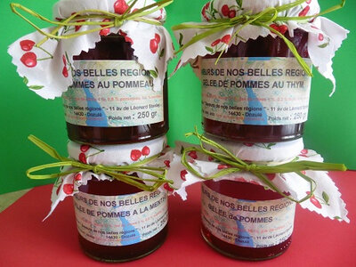 Colis 4 gélées de pommes normandes