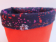 Panière de rangement orange & fleuri - image 2