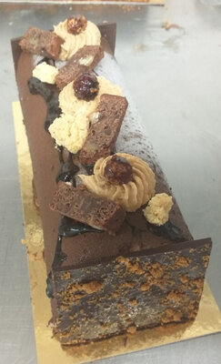 Bûche chocolat gianduja crème brulée 8 pers