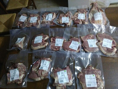 Colis d'agneau version tranché