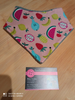 Bavoir bandana multi fruits