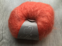 Pelote pur mohair corail
