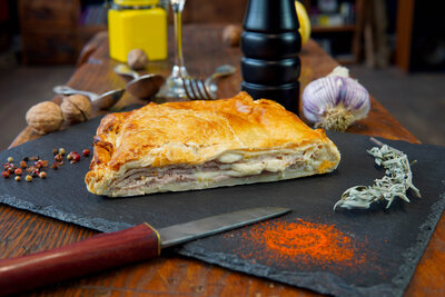 Feuilleté au jambon bio