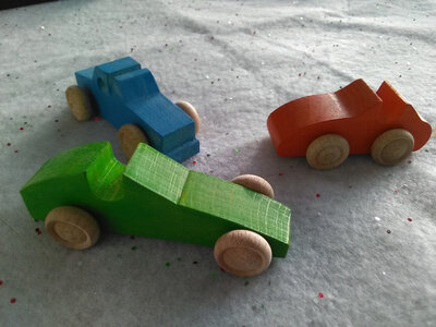 Lot de 3 petites autos