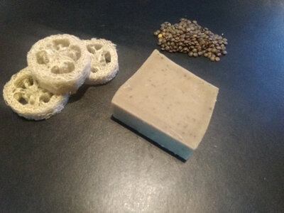 Savon lait de chèvre café