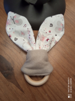 Anneau dentaire souris rose