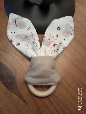 Anneau dentaire souris rose