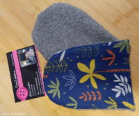 Débarbouillette palmier bleu