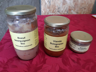 Bœuf bourguignon bocal de 780gr