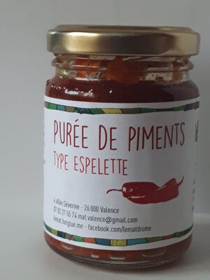 3 purée de piments - type espelette-