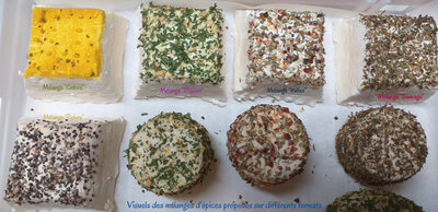 Pyramide 'poivrée' (fromage chèvre)