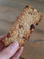 Barre de céréales au gingembre