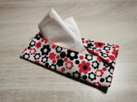 Pochette à mouchoirs blanche fleurs