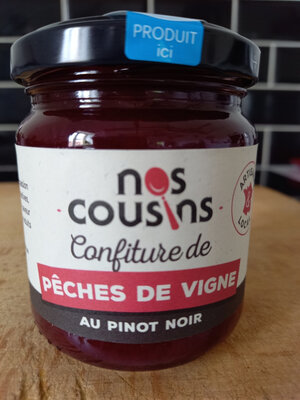 Confiture de pêche au pinot noir