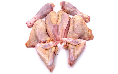 1 poulet découpé 2,2-2,4 kg